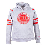 TDT Striped Hoodie - Gray/Red